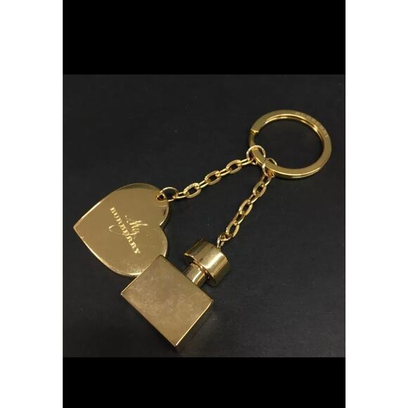 Burberry Gold Tone Key Chain or Bag Charm - Picture 1 of 2